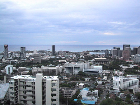 Blick über Waikiki Foto 