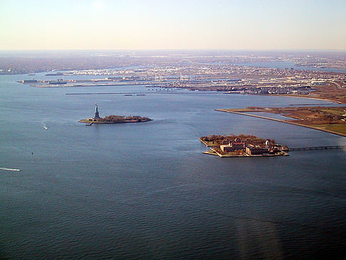 Blick auf den Hafen von New York Foto 